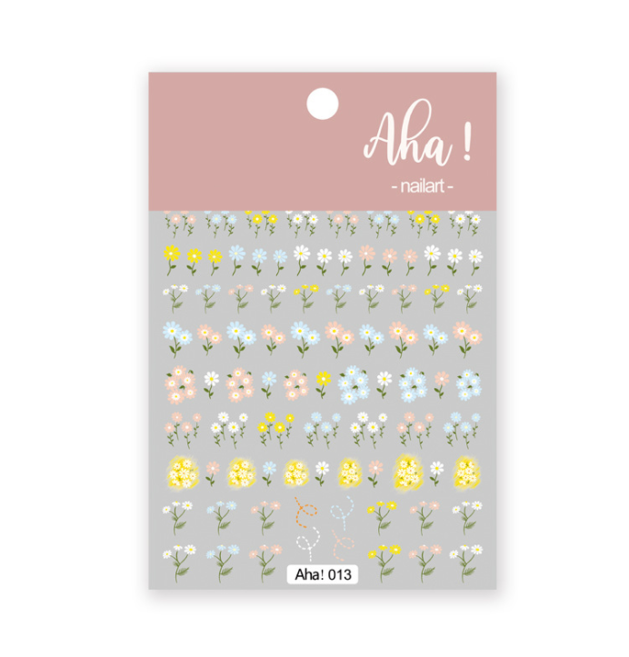 5pcs Nail glue stickers ins stars moon cartoon rabbit panda flower nail decoration decals  nail sticker  nail art decorations view 5