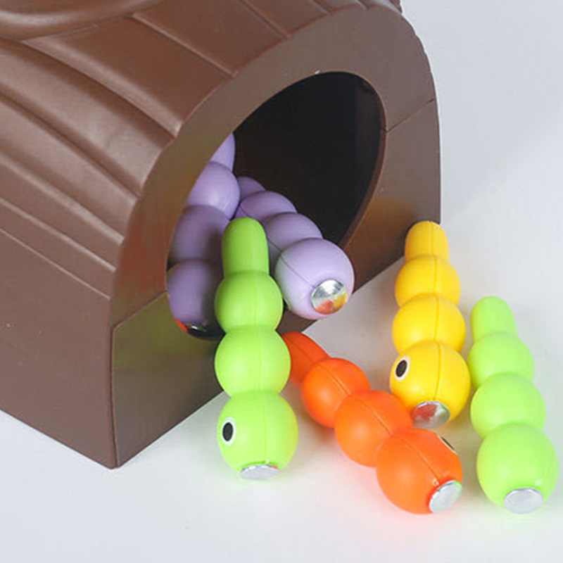 Montessori Educational Toys For Children Woodpecker Catch Worm Toy Kids Magnetic Fishing Game Set Baby Children Toys Gift