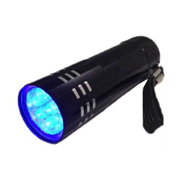Mini UV ULTRA VIOLET 9 LED Flashlight Torch 4.5v Light Waterproof Aluminum Lamp Outdoor Portable Tactical Lighting Tool UV Lamp