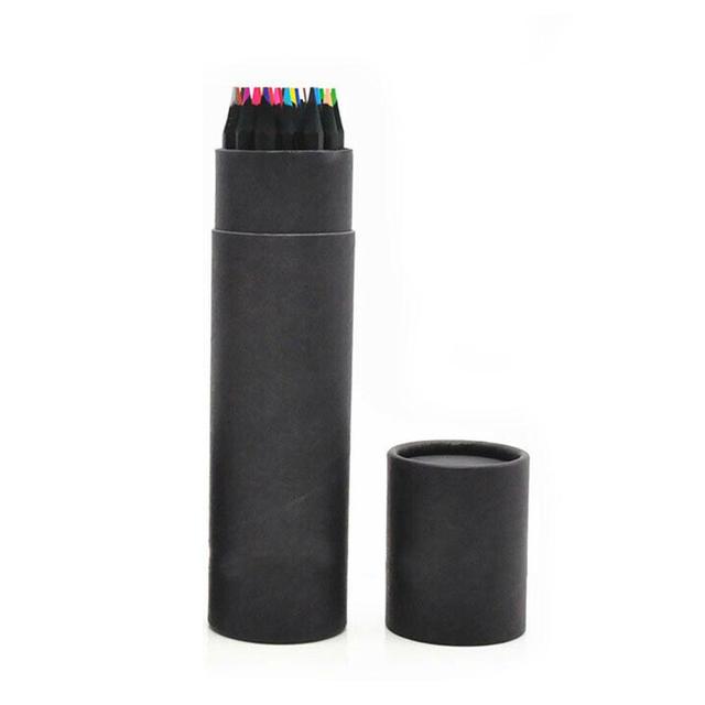 24 Colors Art Sketching Pen Wooden Drawing Charcoal Pencils Painting Crayon Sketching Pen Non-toxic Art Supplies
