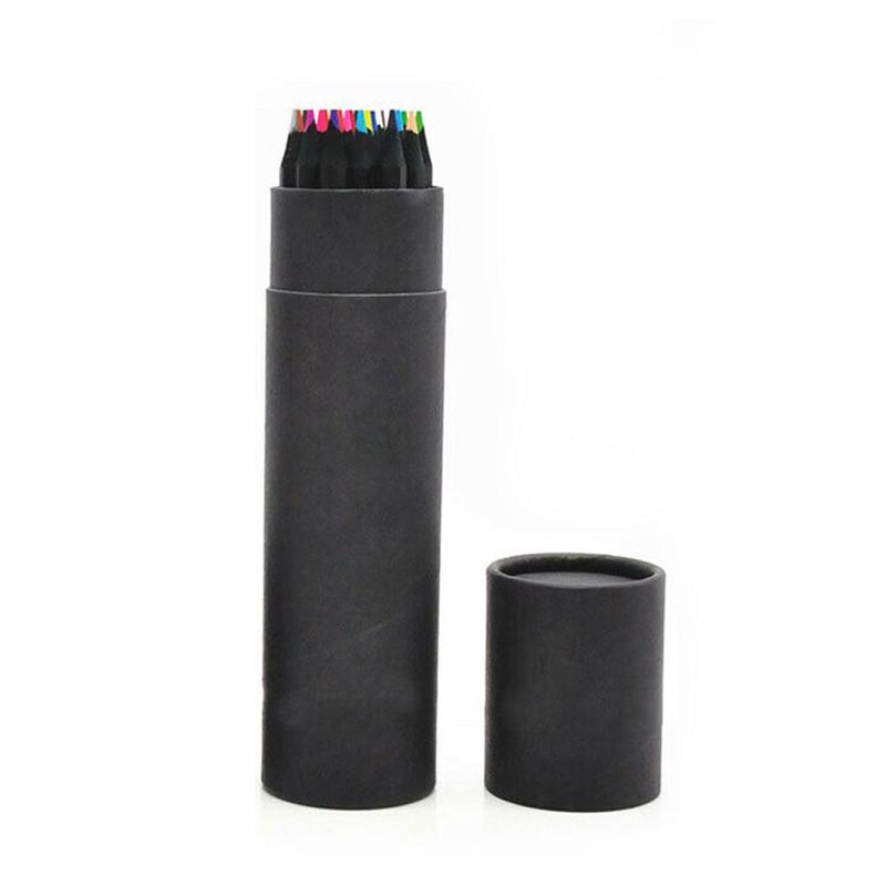 24 Colors Art Sketching Pen Wooden Drawing Charcoal Pencils Painting Crayon Sketching Pen Non-toxic Art Supplies