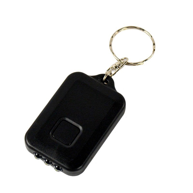 LED Flashlight Portable Mini-Torch Light Key Ring 3 LED Keychain Lamp Waterproof Led Torch