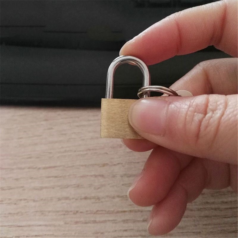 4pcs Copper Lock with Keys Luggage Case Padlock Storage Lockers Padlock