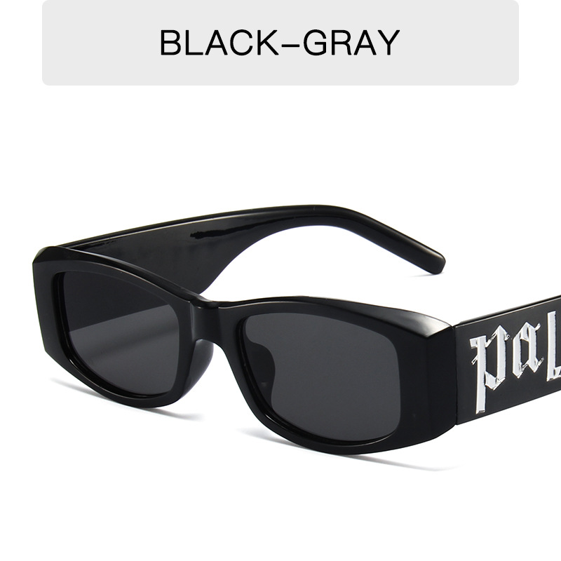 Colorful candy color letters sunglasses sunglasses men's and women's punk hip-hop glasses
