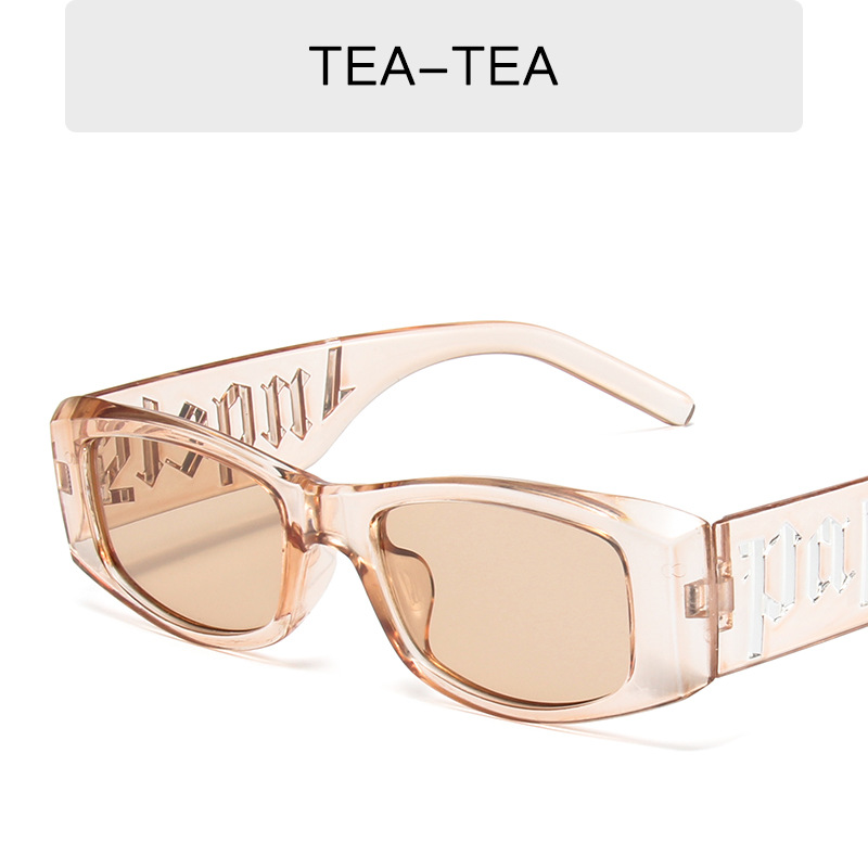 Colorful candy color letters sunglasses sunglasses men's and women's punk hip-hop glasses