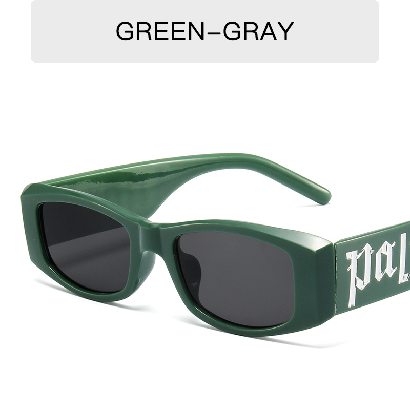 Colorful candy color letters sunglasses sunglasses men's and women's punk hip-hop glasses