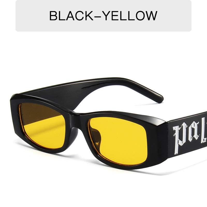 Colorful candy color letters sunglasses sunglasses men's and women's punk hip-hop glasses