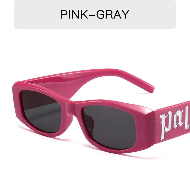 Colorful candy color letters sunglasses sunglasses men's and women's punk hip-hop glasses