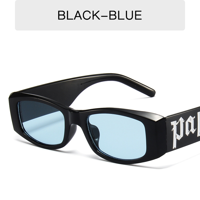 Colorful candy color letters sunglasses sunglasses men's and women's punk hip-hop glasses
