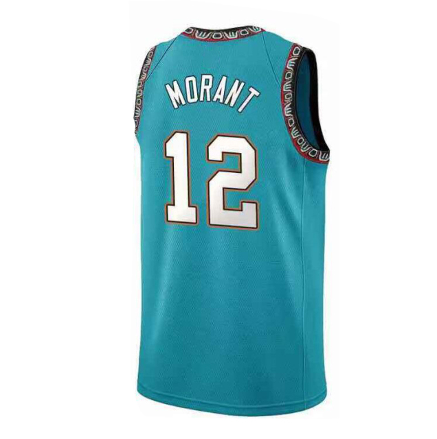2022 New Mens Basketball Jerseys Clothes #12 Ja Morant Mike Bibby Memphis Grizzlies European Size Ball Pants T Shirts