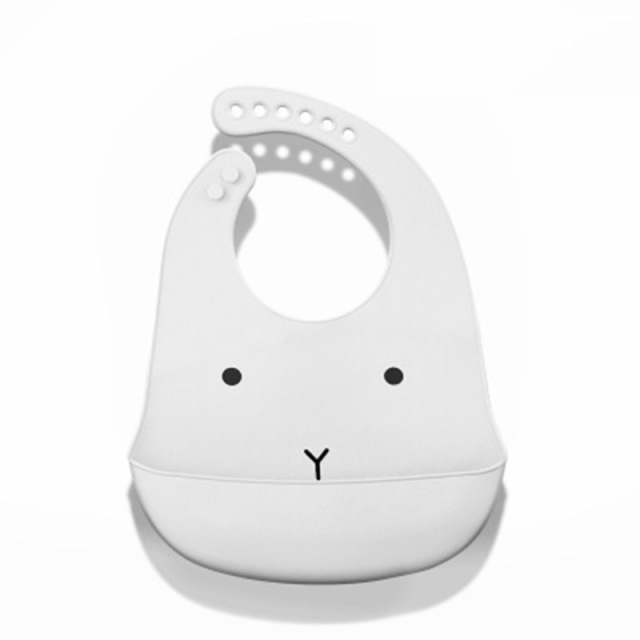 Waterproof Soft Baby Silicone Bibs Cute Cartoon Printed Kids Girl Boy Adjustable Children Bib Baby Lunch Feeding Stuff