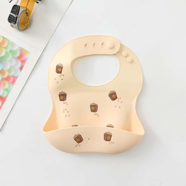 1-4 Years Old Baby Bibs Waterproof Soft Silicone Baby Feeding Stuff Cute Pattern Kids Girl Boy Toddler Adjustable Children Bib