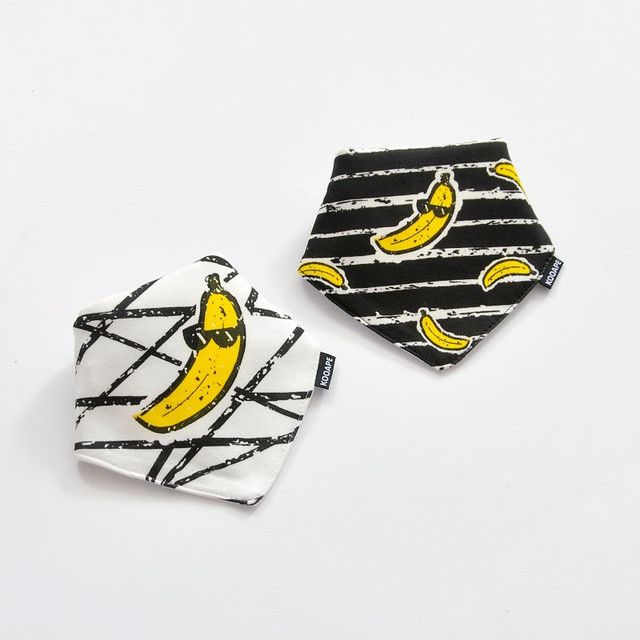 2pcs/lot Cotton Baby Boys And Girls Feeding Burp Cloths Triangle Baby Bibs Towel Cute Bandanas Scarf Children Cravat Baby Stuff