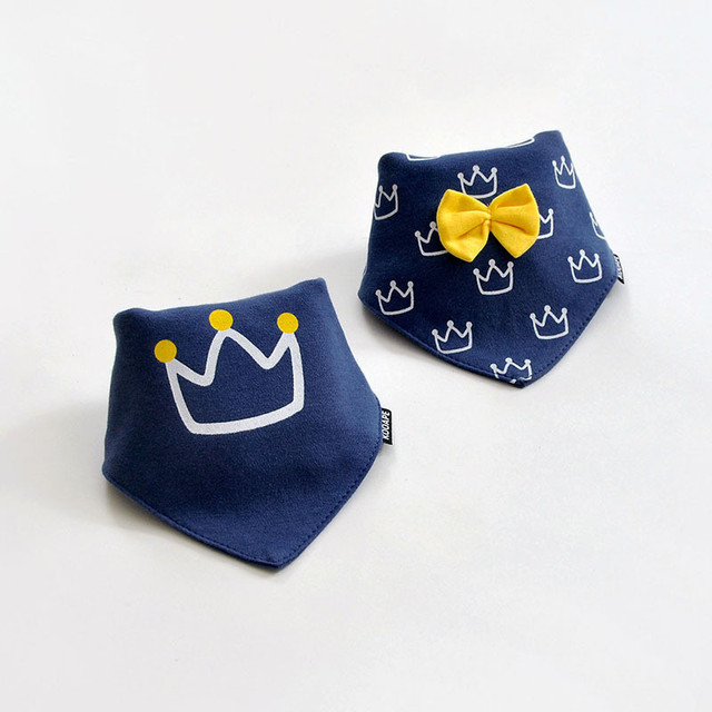 2pcs/lot Cotton Baby Boys And Girls Feeding Burp Cloths Triangle Baby Bibs Towel Cute Bandanas Scarf Children Cravat Baby Stuff