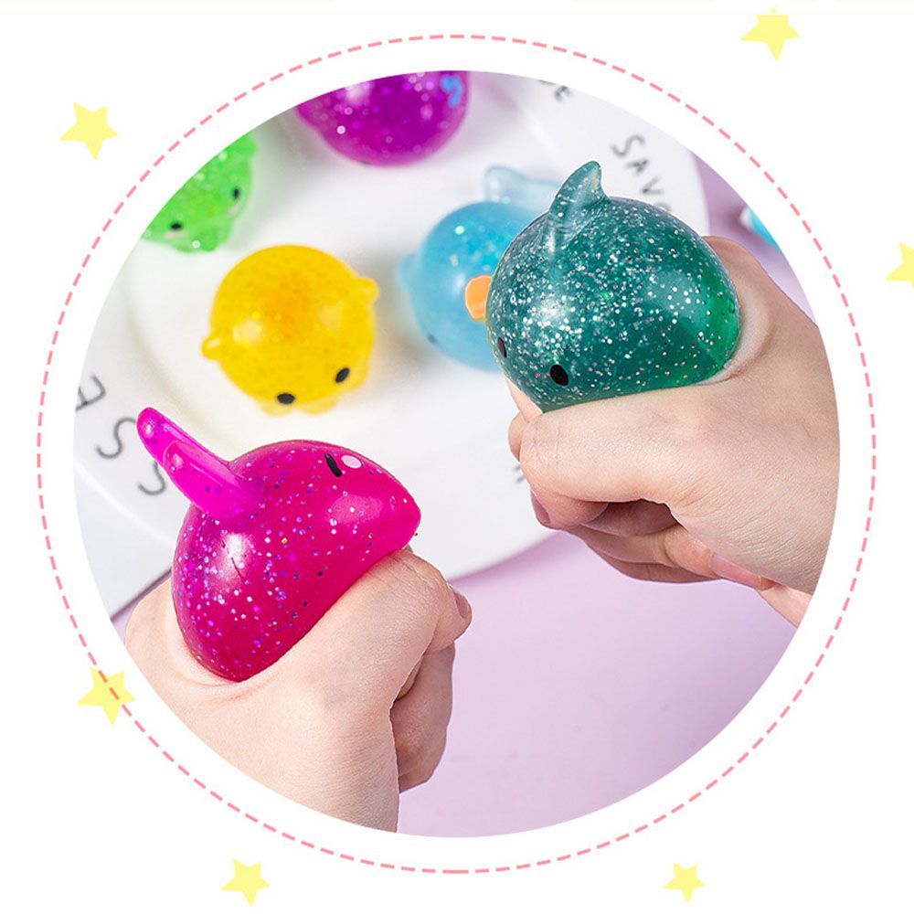 3PC Cute Animal Squishy Mochi Toys Soft Squeeze Fidget Toys Novelty Gags Healing Fun Kids Adult Toy Stress Reliever Decor