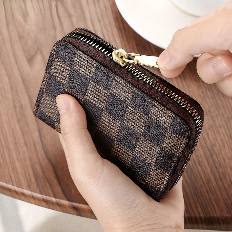New card bag accordion women's fashion multi card position business card bag zipper zero wallet card case