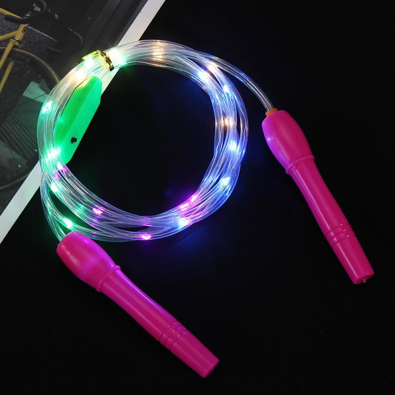 Glowing Skipping Rope Game Kids Outdoor Sport Toys Novelty Luminous Toys Jump Ropes Exercise Light Up Toys for Children