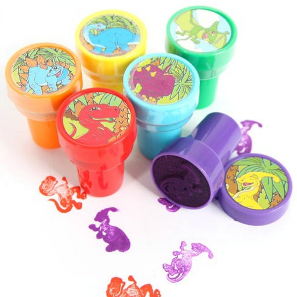 6PCS/set Dragon stamp Dinosaur stamper Kids art toys Novelty Promotion Fantastic toy Birthday gifts Kindergarten presents