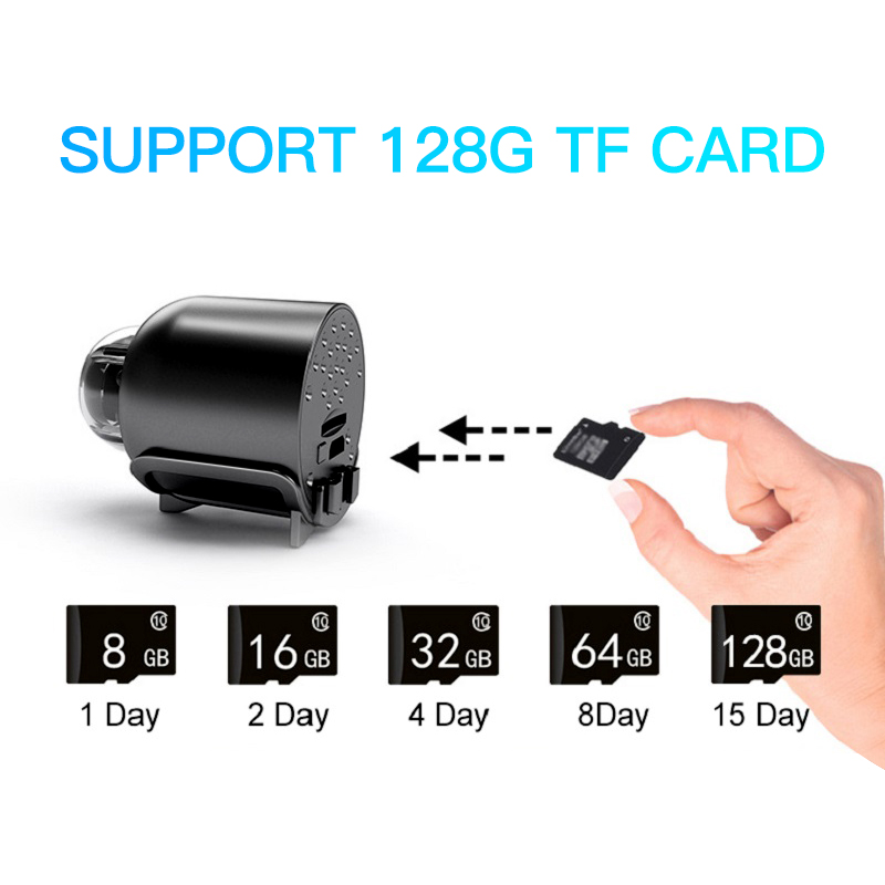 4K Mini WiFi Camera IP Night Vision Remote Monitoring 160 Degree Wide Angle USB Micro Smart Home Wireless Small Camcorder Camera