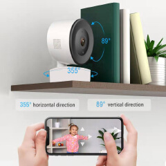 2MP WiFi IP Camera Smart Life Tuya Mini Camera 2MP Wireless Security CCTV Surveillance Camera 2 Way Audio Video Record Cam