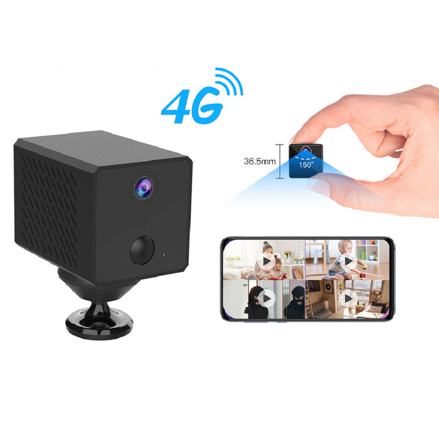 4K 4G Battery Mini Camera 4G IP Camera 2600mAh Battery Camera Wifi mini Camera IR Night Surveillance Security Camera