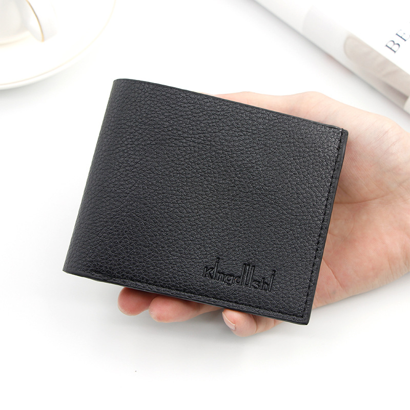 New Style Men's Wallet Short Thin PU Leather Fashion Wallet Large Capacity Men's Wallet Coin Purse Designer Wallet