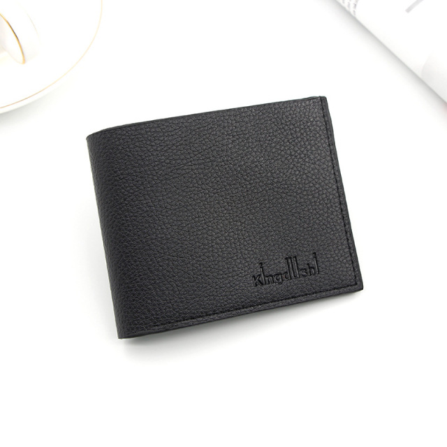 New Style Men's Wallet Short Thin PU Leather Fashion Wallet Large Capacity Men's Wallet Coin Purse Designer Wallet
