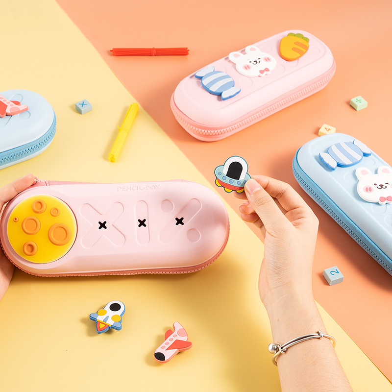 Children's DIY stationery bag primary and secondary school students luminous large-capacity pencil stationery box