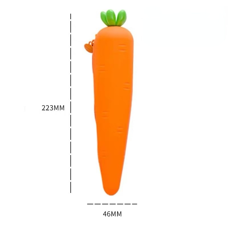 Creative stationery cartoon candy silicone pencil case storage bag simulation vegetable pencil case student pencil case