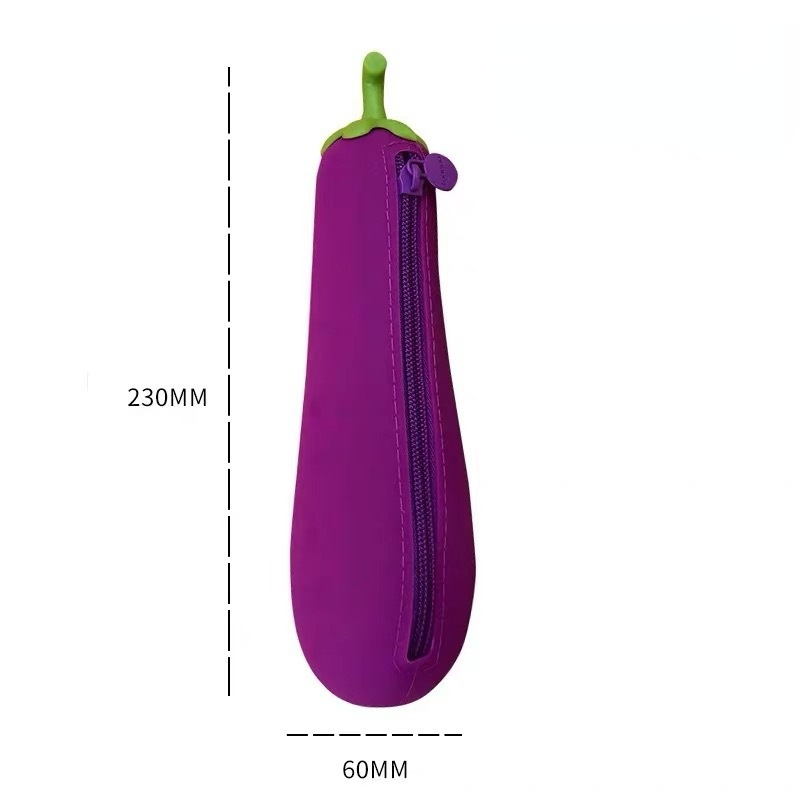 Creative stationery cartoon candy silicone pencil case storage bag simulation vegetable pencil case student pencil case