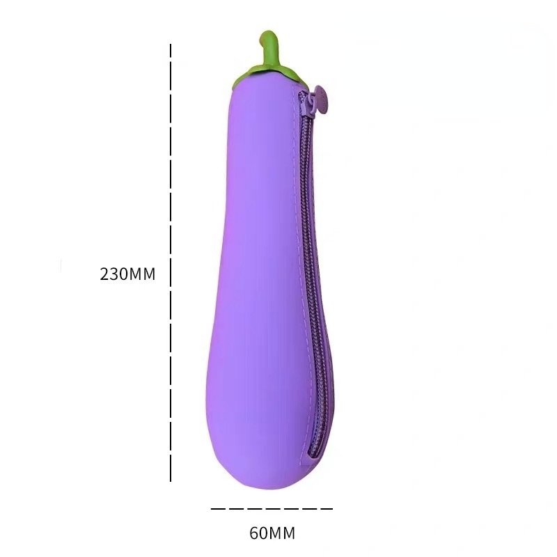 Creative stationery cartoon candy silicone pencil case storage bag simulation vegetable pencil case student pencil case