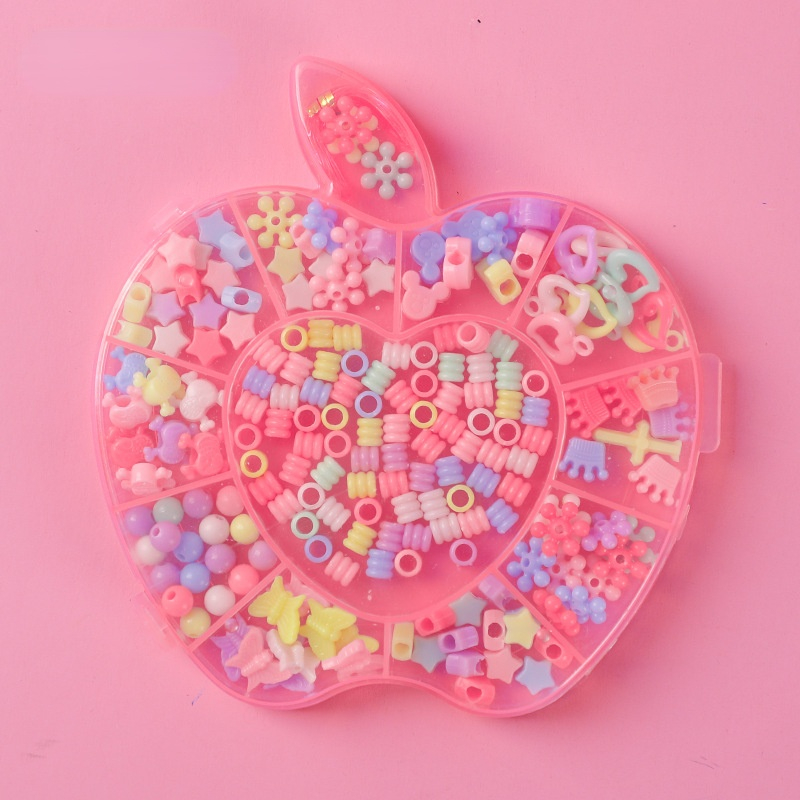 Fun children's beaded necklace bracelet wear beads girl handmade diy making material bag toys