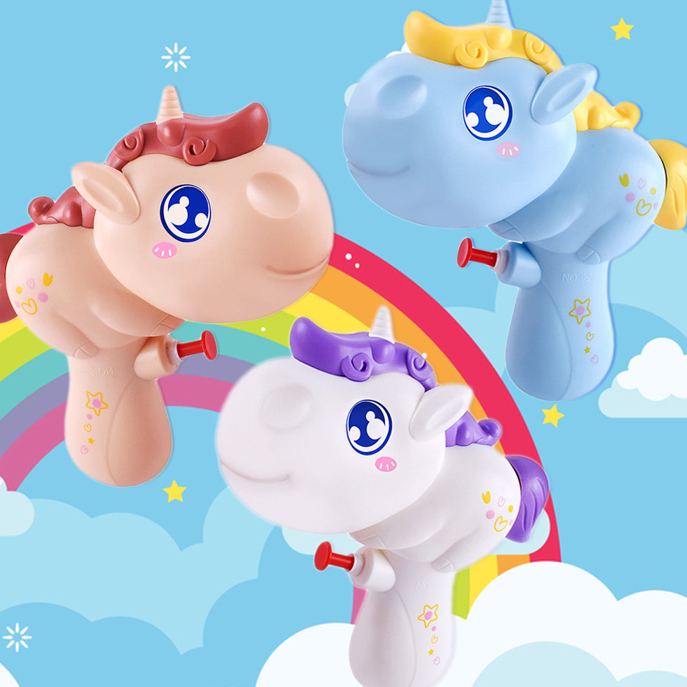 Cartoon water gun cute unicorn small water gun outdoor toy