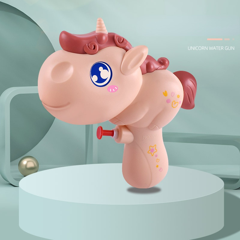 Cartoon water gun cute unicorn small water gun outdoor toy