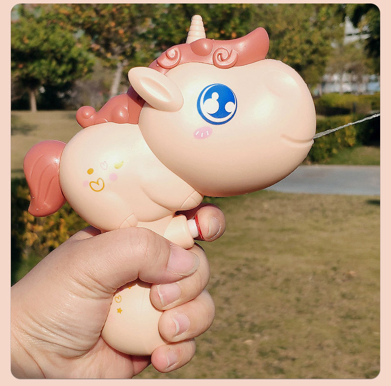 Cartoon water gun cute unicorn small water gun outdoor toy