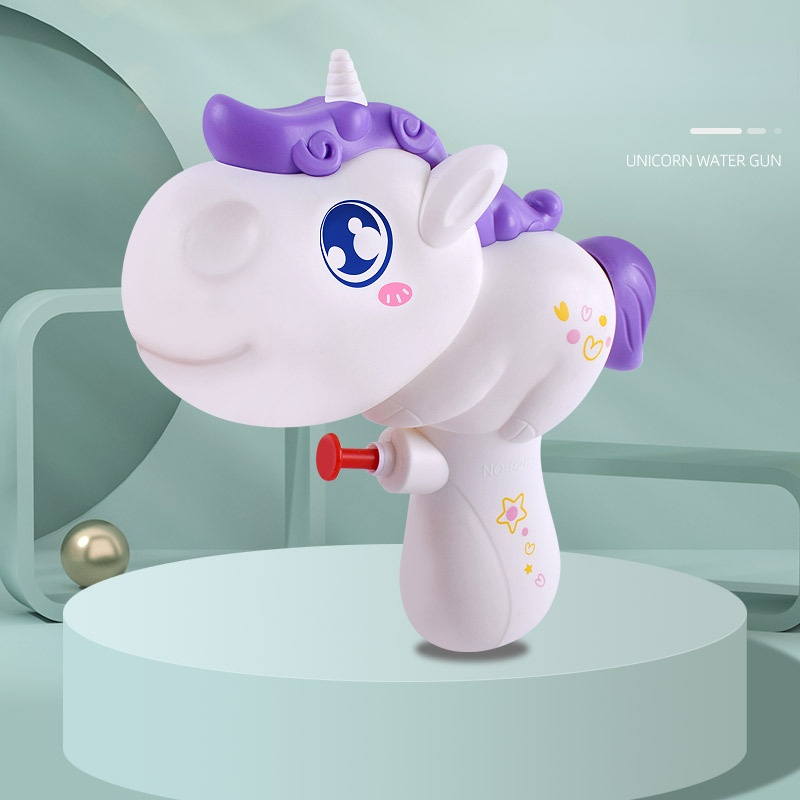Cartoon water gun cute unicorn small water gun outdoor toy