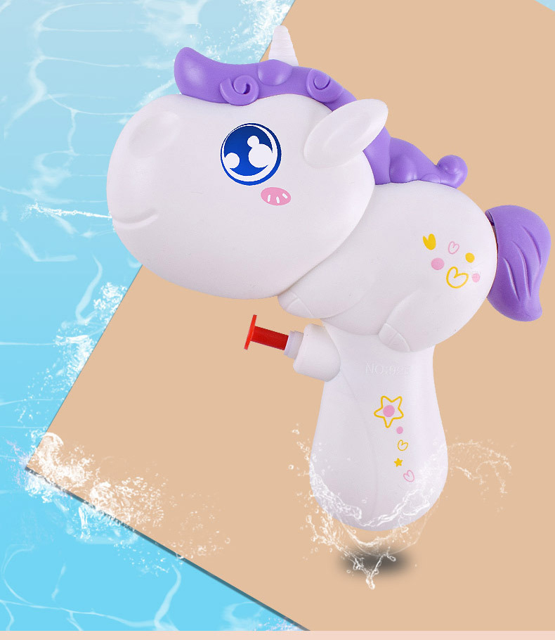 Cartoon water gun cute unicorn small water gun outdoor toy