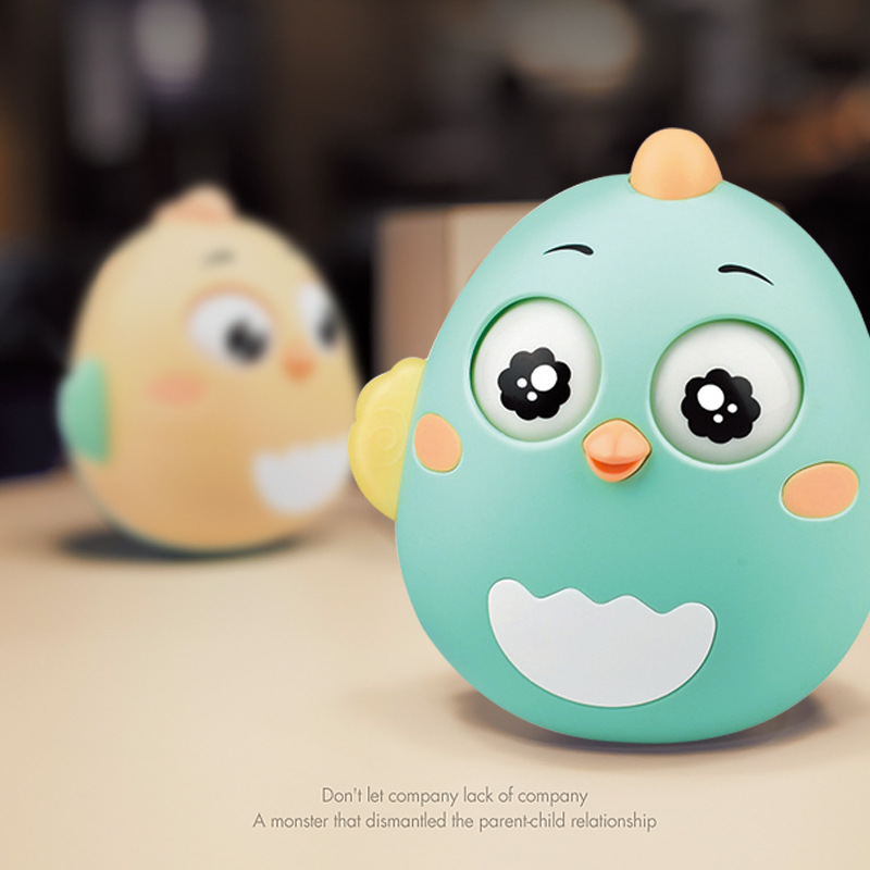 Baby toy chick tumbler 3-6-12 months baby music early education 0-1 year old child 7-8 teether rattle