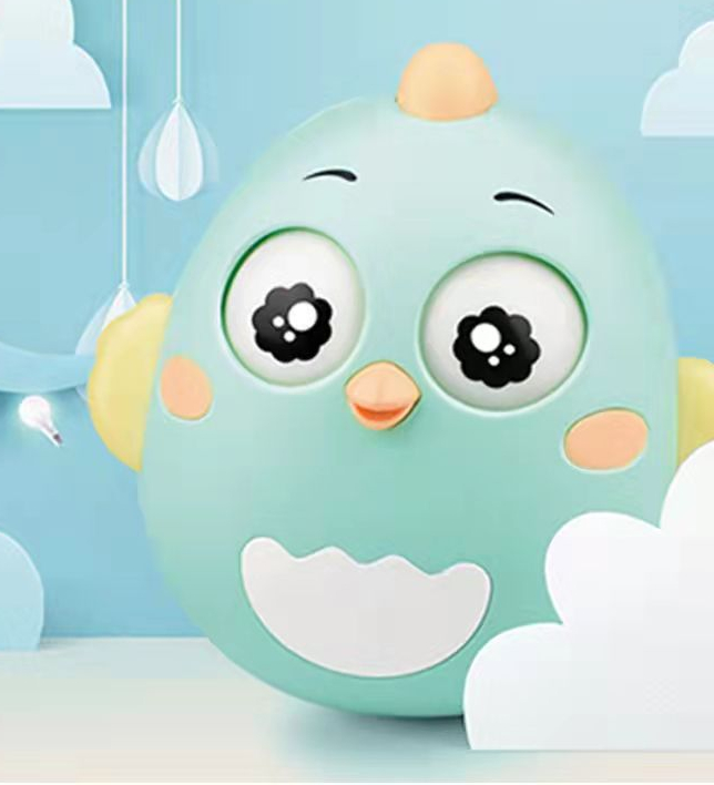 Baby toy chick tumbler 3-6-12 months baby music early education 0-1 year old child 7-8 teether rattle