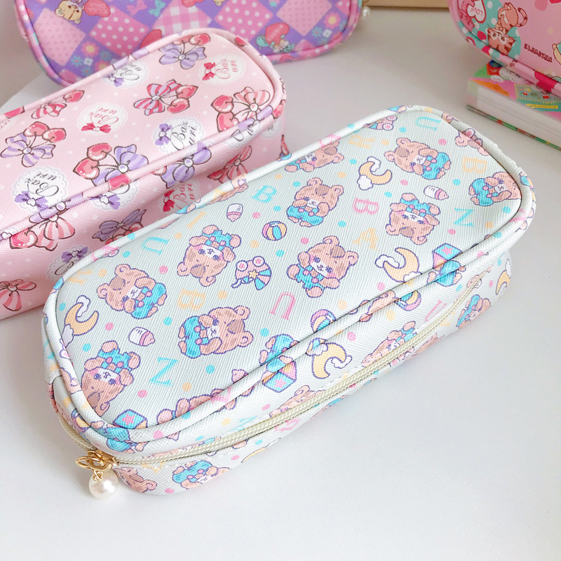 Japanese primary school students cute large-capacity stationery box