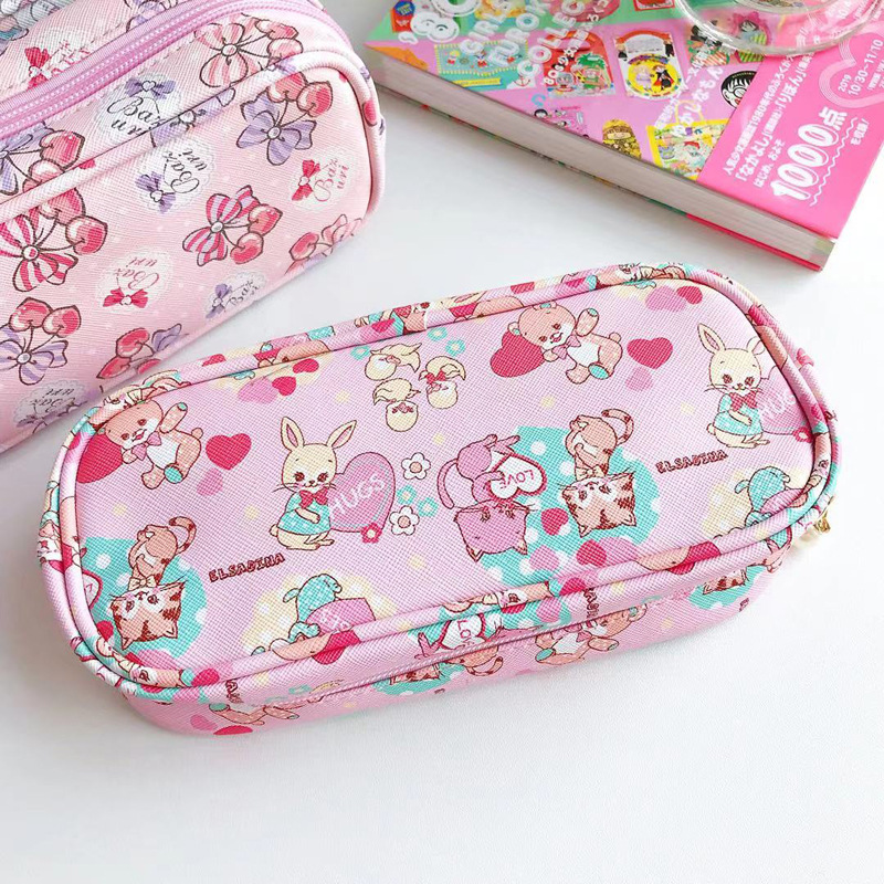 Japanese primary school students cute large-capacity stationery box