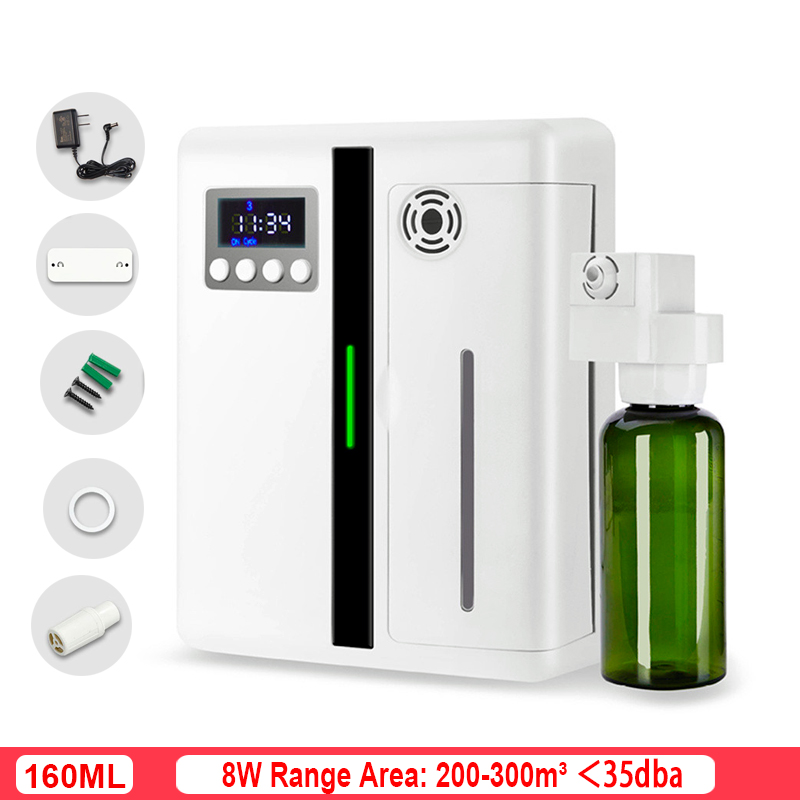 8W Essential Oil Aroma Diffuser 160ml Aroma Diffuser Timing Function Pure Essential Oil Aroma Diffuser Suitable For Family Hotel