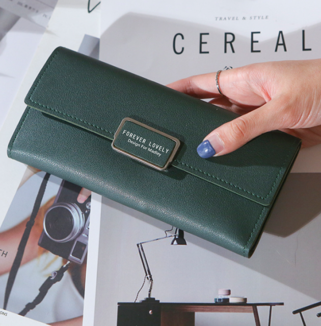 New Long Women's' Wallets Candy Color Female Hasp Purses Girls PU Leather Card Holder Ladies Money Coin Bags Clutch