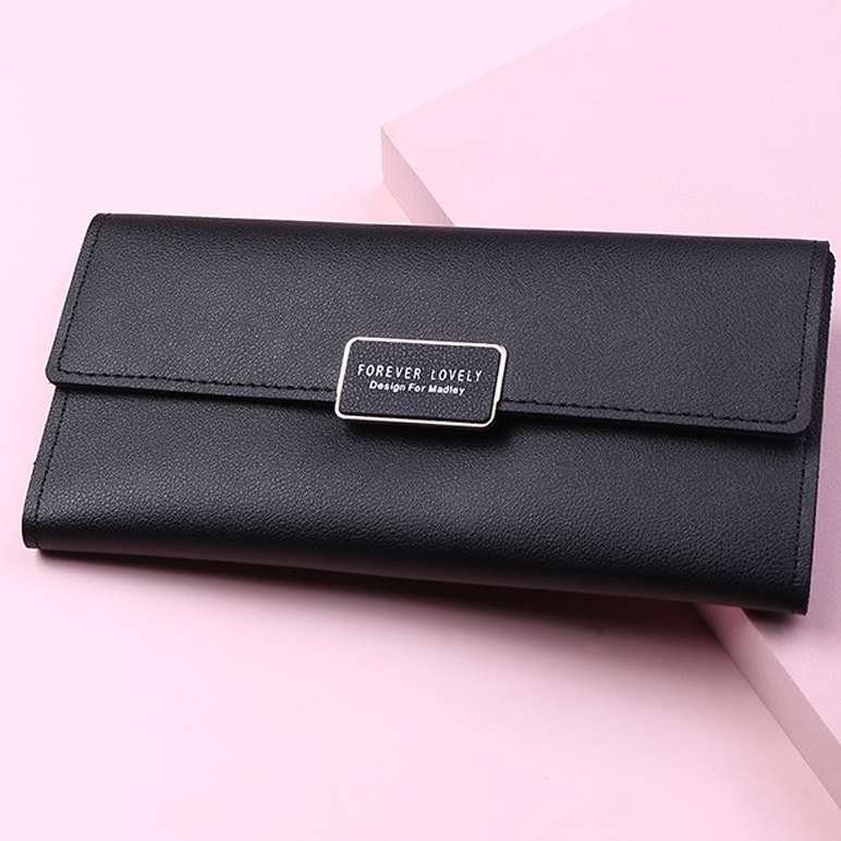New Long Women's' Wallets Candy Color Female Hasp Purses Girls PU Leather Card Holder Ladies Money Coin Bags Clutch
