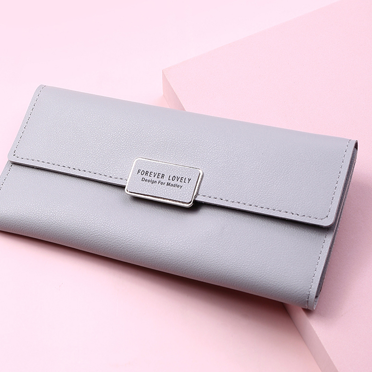 New Long Women's' Wallets Candy Color Female Hasp Purses Girls PU Leather Card Holder Ladies Money Coin Bags Clutch