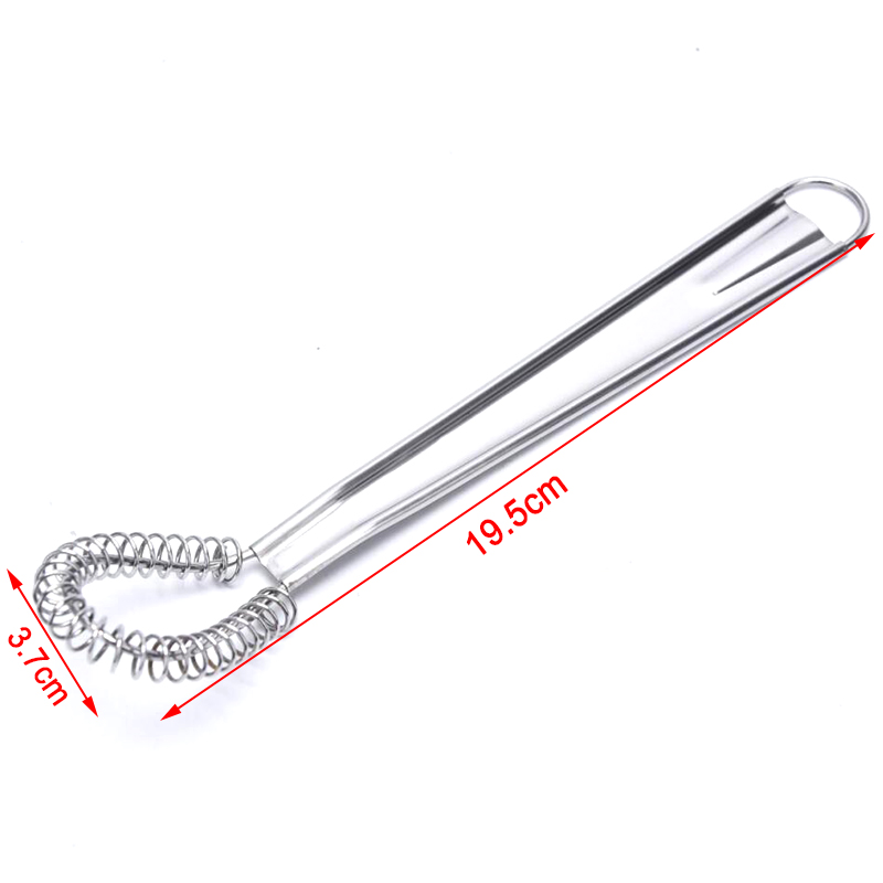 1pc 20cm Stainless Steel Magic Hand Held Spring Whisk Mini Kitchen Eggs Sauces Mixer