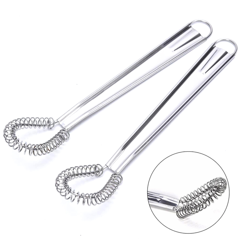 1pc 20cm Stainless Steel Magic Hand Held Spring Whisk Mini Kitchen Eggs Sauces Mixer