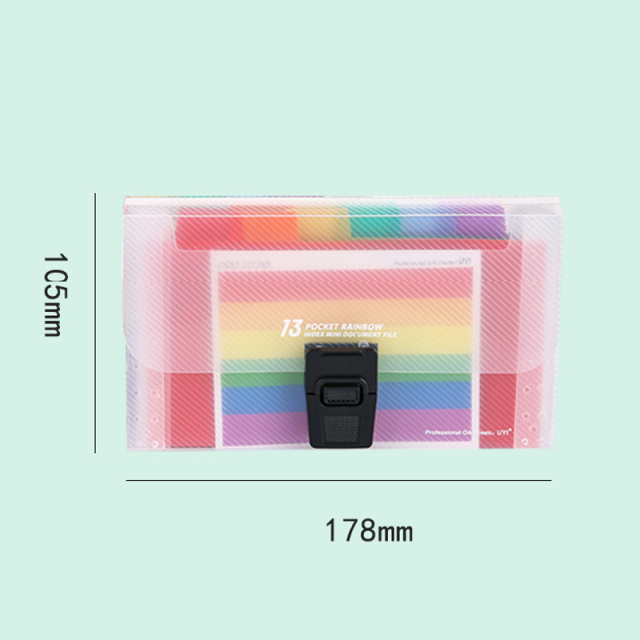 2pcs Portable Plastic A6 Expanding Wallet Bill Receipt File Folder Sorting Organizer Office Document Storage Bag Filing Products