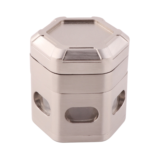 60mm Zinc Alloy Tobacco Grinder Metal 4layers Mill Muller Grinder Herb Shisha Tobacco Crusher Kitchen