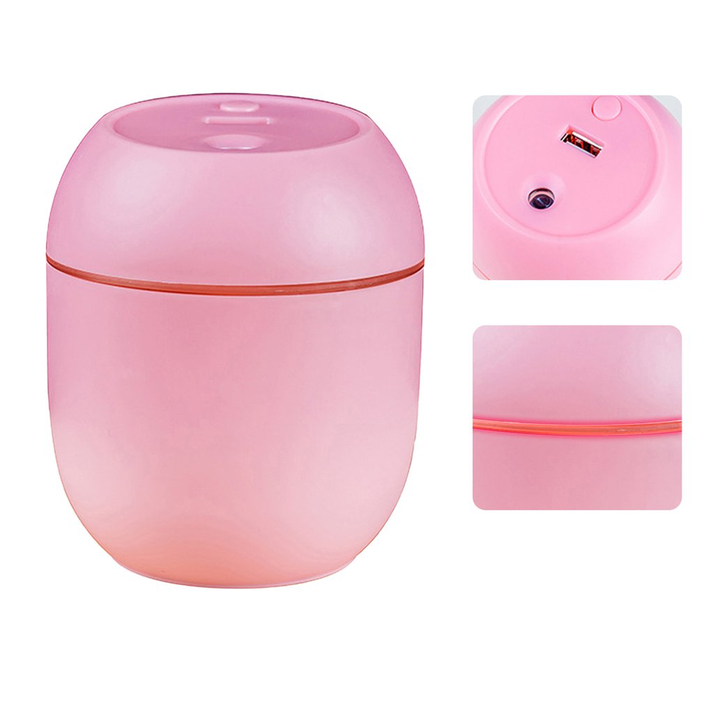 Humidifier 250Ml Essential Oil Diffuser 2 Modes USB Auto Off With LED Light For Home Car Mist Maker Face Steamer